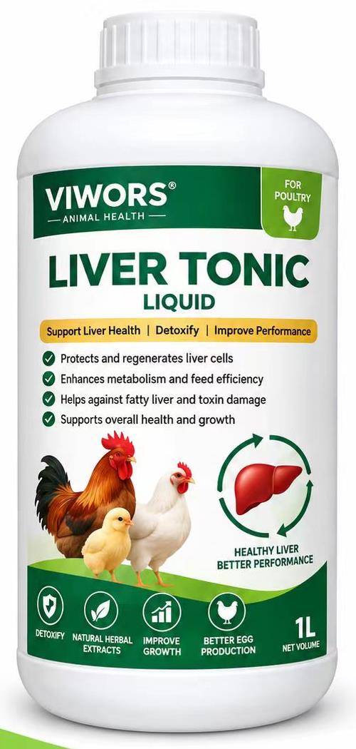 Viwors Poultry Liver Tonic Liquid 1 liter bottle